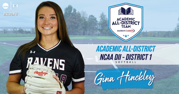 Softball’s Gina Hinckley Named To The CoSIDA Division II Academic All-District Team (District 1)