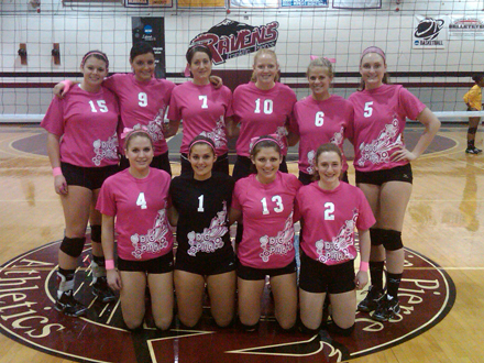 Volleyball Hosts Dig Pink Event, Falls to American International, 3-1