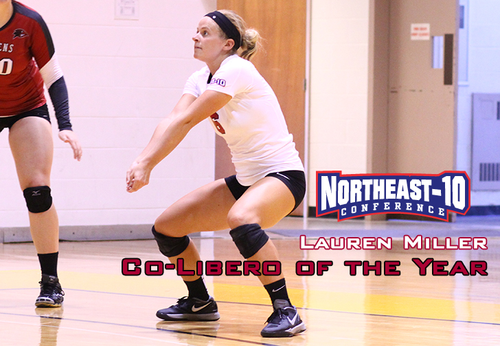 Miller Named Northeast-10 Co-Libero of the Year; Volleyball Has Three Honored by Conference