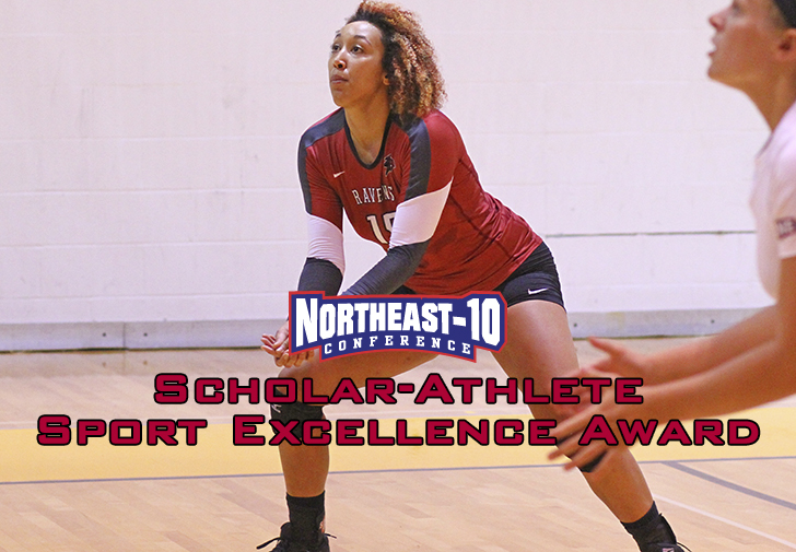 Ray Collects Second Straight Northeast-10 Scholar-Athlete Sport Excellence Award