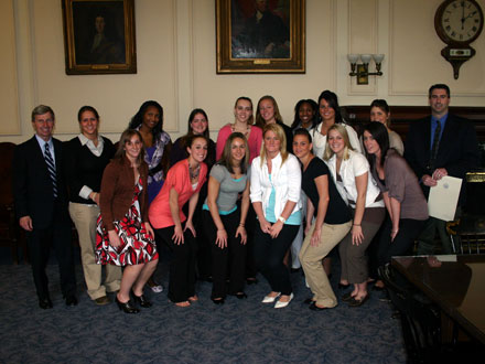 Franklin Pierce Women’s Basketball Honored at N.H. State House