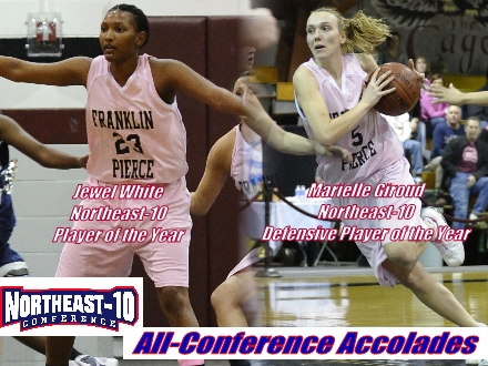 Jewel White Named NE-10 Women's Basketball Player of the Year; Marielle Giroud Named NE-10 Defensive Player of the Year