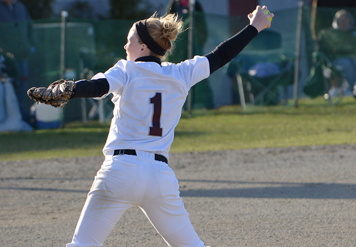 Softball Takes Game One to Split Saturday DH at Merrimack