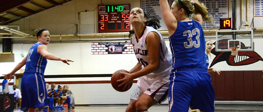 Charette and Thacker Have Career Highs in Women's Basketball 97-86 Victory over NYIT