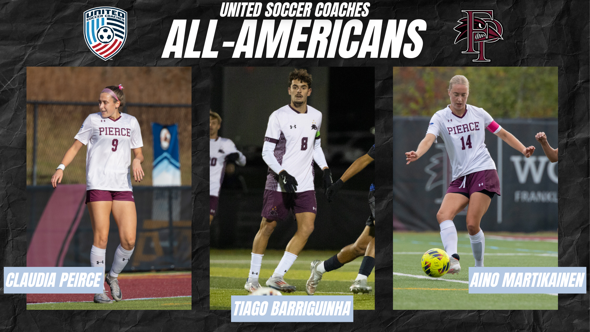 Three Soccer Players Named United Soccer Coaches All-Americans  